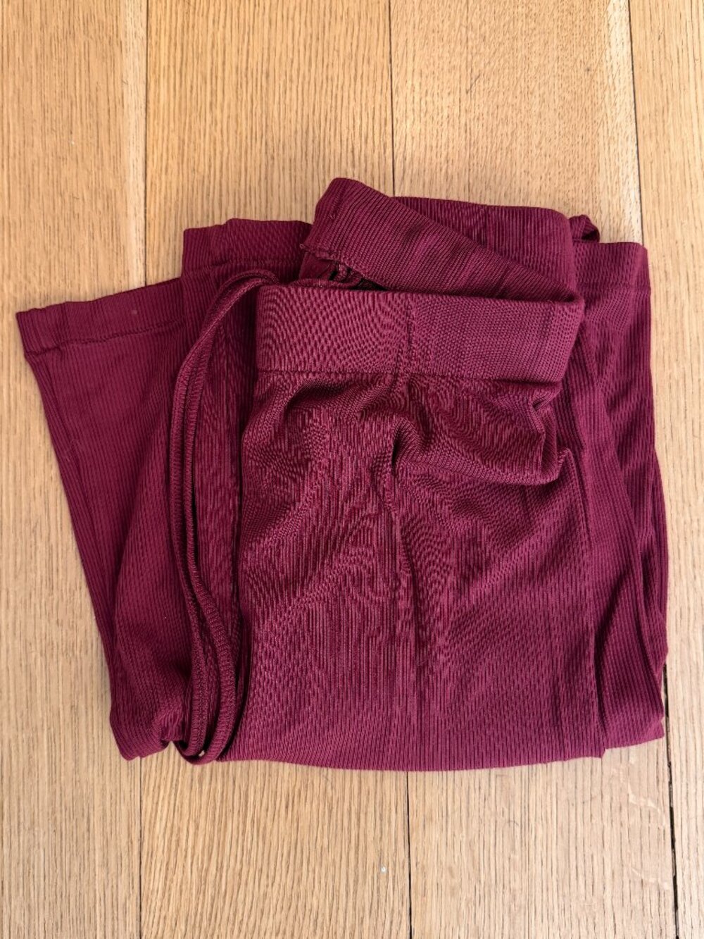 Skims burgundy sweatpants (high waist)